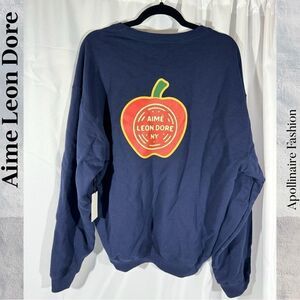 AIME LEON DORE SWEATSHIRT IN NAVY LARGE NWT VERY RARE